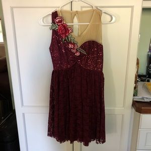 Burgundy Dance Costume